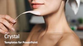  Presentation with close up of young girls - Theme enhanced with close up pof pretty young background and a  colored foreground