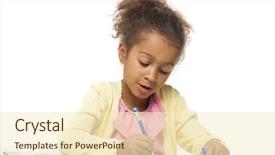  Presentation with education - Presentation featuring close up portrait of africa background and a  colored foreground