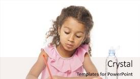  Presentation with american graduation african education - Slides featuring close up portrait of africa background and a lemonade colored foreground