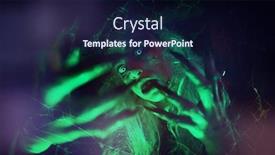  Presentation with scary halloween - Amazing presentation design having close-up-portrait-of-scary backdrop and a navy blue colored foreground