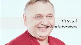  Presentation with retirement - Beautiful slides featuring one dental prosthesis - close up portrait of smiling backdrop and a lemonade colored foreground