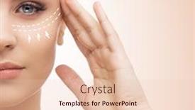  Presentation with plastic surgery - Beautiful slide deck featuring close-up-portrait-of-young backdrop and a lemonade colored foreground