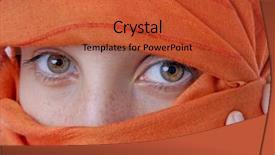  Presentation with career milestone close up - Presentation design with rose reflection in a water background and a coral colored foreground.