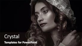  Presentation with middle ages portrait - Slide deck enhanced with close-up-portrait background and a wine colored foreground