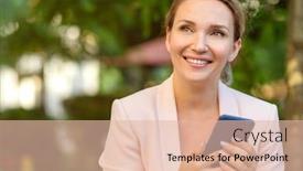  Presentation with cell - Slide deck enhanced with close-up-portrait background and a lemonade colored foreground