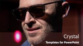  Presentation with beauty - Colorful presentation theme enhanced with close-up-portrait backdrop and a tawny brown colored foreground