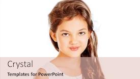  Presentation with eight - Colorful presentation theme enhanced with close-up portrait of a pretty eight-year girl smiling at camera studio shot isolated over white backdrop and a lemonade colored foreground