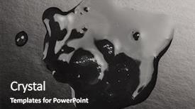  Presentation with oil pollution - Colorful slides enhanced with close up puddle of oil backdrop and a dark gray colored foreground