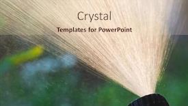  Presentation with sprinkler system - Audience pleasing presentation consisting of close-up-shot-of-backlight backdrop and a lemonade colored foreground