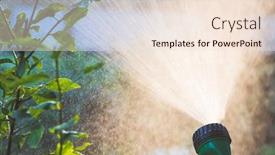  Presentation with sprinkler system - Presentation theme featuring close-up-shot-of-backlight background and a lemonade colored foreground