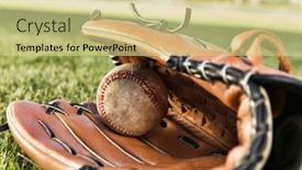  Presentation with baseball field - Colorful slides enhanced with close-up-shot-of-baseball backdrop and a soft green colored foreground