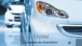  Presentation with head - Audience pleasing PPT layouts consisting of close-up-shot-of-car backdrop and a light blue colored foreground