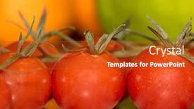  Presentation with cherry - Slide set featuring close-up-shot-of-cherry background and a crimson colored foreground