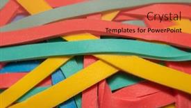  Presentation with rubber - PPT theme featuring close-up-shot-of-colorful background and a red colored foreground