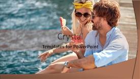  Presentation with togetherness - Slide deck consisting of close-up-shot-of-couple background and a coral colored foreground