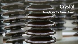  Presentation with electrical - Beautiful presentation theme featuring close up shot of electrical device component backdrop and a dark gray colored foreground
