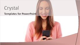  Presentation with mobile phone addiction - Colorful slides enhanced with close-up shot of exhilarated teenager reading pleasant text message on mobile phone searching information on cell telephone the concept of telephone addiction among young generation backdrop and a lemonade colored foreground