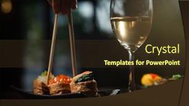  Presentation with chopstick - Beautiful slides featuring close-up-shot-of-female backdrop and a tawny brown colored foreground