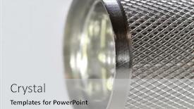  Presentation with flash - Theme with close-up-shot-of-flash background and a light gray colored foreground