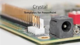  Presentation with connector - Beautiful PPT theme featuring close-up-shot-of-golden backdrop and a mint green colored foreground