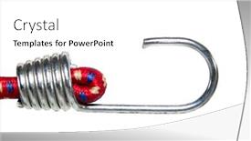  Presentation with rope - PPT layouts having close-up-shot-of-hook background and a white colored foreground