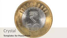  Presentation with india - Theme having close-up-shot-of-india background and a coral colored foreground