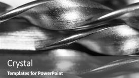  Presentation with metal - PPT layouts enhanced with close-up-shot-of-many background and a gray colored foreground