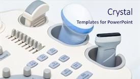  Presentation with medical ultrasound - Slide set featuring close-up shot of medical background and a sky blue colored foreground