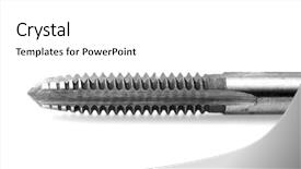  Presentation with metal - Presentation theme having close-up-shot-of-metal background and a white colored foreground