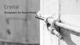  Presentation with joint - PPT layouts consisting of close-up-shot-of-metal background and a light gray colored foreground