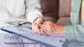  Presentation with older health - PPT theme consisting of close-up-shot-of-older background and a light blue colored foreground