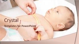  Presentation with measurement - Slide deck consisting of close-up shot of pediatrician background and a lemonade colored foreground