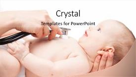  Presentation with heart beat - Audience pleasing slide deck consisting of close-up shot of pediatrician backdrop and a sky blue colored foreground