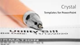  Presentation with utility - Presentation theme consisting of close-up-shot-of-pen background and a white colored foreground