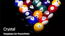  Presentation with billiard - Amazing slide deck having indicators - digital signage - image backdrop and a light gray colored foreground.