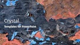  Presentation with metal - Theme featuring close-up-shot-of-rusty background and a ocean colored foreground