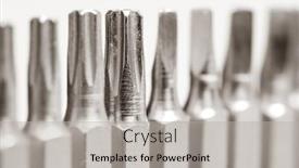  Presentation with screw driver - Slide deck featuring close-up-shot-of-screw background and a light gray colored foreground