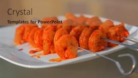  Presentation with shot - PPT layouts enhanced with close-up-shot-of-spicy background and a coral colored foreground
