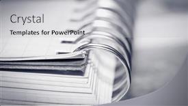  Presentation with book - Theme consisting of close-up-shot-of-spiral background and a light gray colored foreground