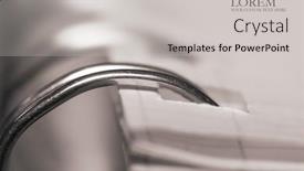  Presentation with note book - Audience pleasing slide deck consisting of close-up-shot-of-spiral backdrop and a light gray colored foreground