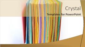  Presentation with stack - Slide set consisting of close-up-shot-of-stack background and a yellow colored foreground