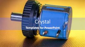  Presentation with motor - Beautiful slides featuring close-up-shot-of-stepper backdrop and a teal colored foreground