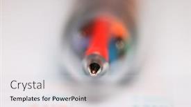  Presentation with shot - Presentation theme consisting of close-up-shot-of-tip background and a light gray colored foreground