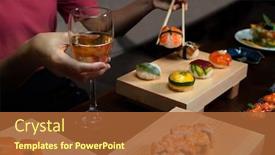  Presentation with vine - PPT layouts consisting of close-up-shot-of-woman background and a red colored foreground