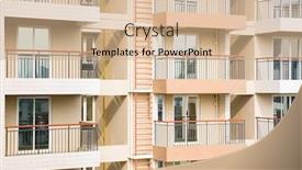  Presentation with residential - Audience pleasing slide set consisting of close-up-shot backdrop and a coral colored foreground