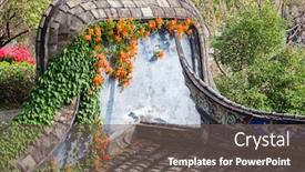  Presentation with old china - Audience pleasing PPT theme consisting of close-up-shot backdrop and a gray colored foreground