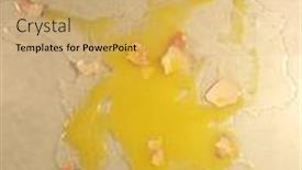  Presentation with broken wall - PPT theme having close-up-shot background and a coral colored foreground