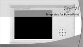  Presentation with navigation - Presentation theme having close up shot of a portable navigation on white background and a light gray colored foreground