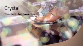  Presentation with boutique - Colorful PPT layouts enhanced with close up shot of a boutique display window backdrop and a mint green colored foreground