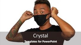  Presentation with pneumonia - Beautiful PPT layouts featuring close-up-sick-young-asian backdrop and a tawny brown colored foreground